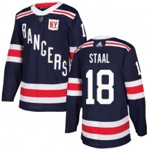 Men's Adidas New York Rangers Marc Staal Navy Blue 2018 Winter Classic Jersey - Authentic