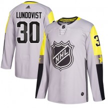 Youth Adidas New York Rangers Henrik Lundqvist Gray 2018 All-Star Metro Division Jersey - Authentic