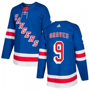 Men's Adidas New York Rangers Adam Graves Royal Blue Home Jersey - Authentic