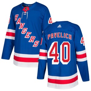 Men's Adidas New York Rangers Mark Pavelich Royal Blue Home Jersey - Authentic