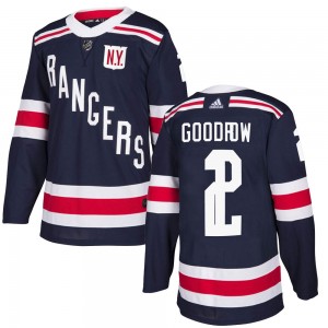 Men's Adidas New York Rangers Barclay Goodrow Navy Blue 2018 Winter Classic Home Jersey - Authentic