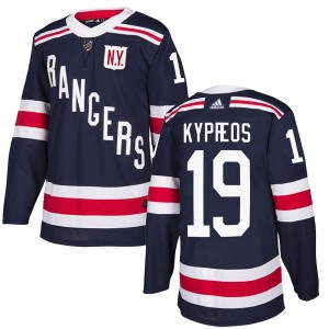 Men's Adidas New York Rangers Nick Kypreos Navy Blue 2018 Winter Classic Home Jersey - Authentic