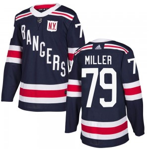 Men's Adidas New York Rangers K'Andre Miller Navy Blue 2018 Winter Classic Home Jersey - Authentic