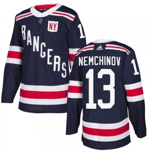 Men's Adidas New York Rangers Sergei Nemchinov Navy Blue 2018 Winter Classic Home Jersey - Authentic