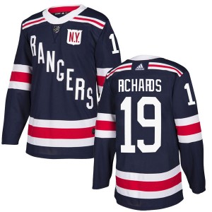 Men's Adidas New York Rangers Brad Richards Navy Blue 2018 Winter Classic Home Jersey - Authentic
