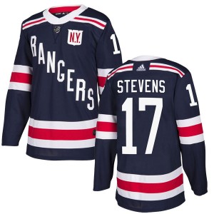 Men's Adidas New York Rangers Kevin Stevens Navy Blue 2018 Winter Classic Home Jersey - Authentic