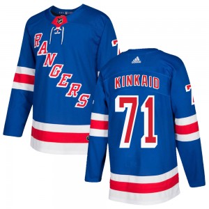 Youth Adidas New York Rangers Keith Kinkaid Royal Blue Home Jersey - Authentic