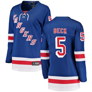 Women's Fanatics Branded New York Rangers Barry Beck Blue Home Jersey - Breakaway