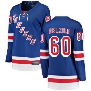 Women's Fanatics Branded New York Rangers Alex Belzile Blue Home Jersey - Breakaway