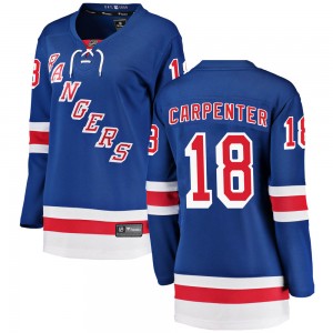 Women's Fanatics Branded New York Rangers Ryan Carpenter Blue Home Jersey - Breakaway