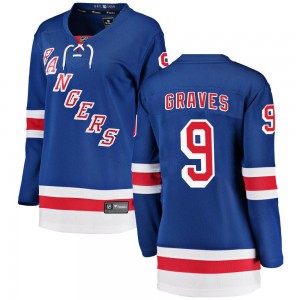 Women's Fanatics Branded New York Rangers Adam Graves Blue Home Jersey - Breakaway