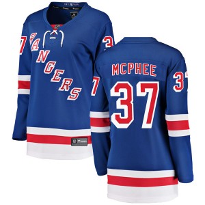 Women's Fanatics Branded New York Rangers George Mcphee Blue Home Jersey - Breakaway