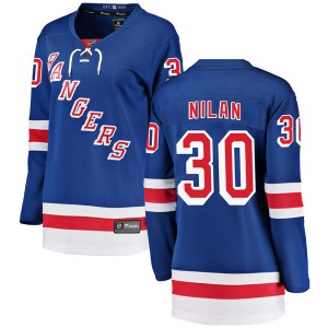 Women's Fanatics Branded New York Rangers Chris Nilan Blue Home Jersey - Breakaway