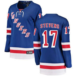 Women's Fanatics Branded New York Rangers Kevin Stevens Blue Home Jersey - Breakaway