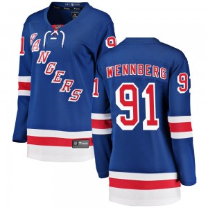 Women's Fanatics Branded New York Rangers Alex Wennberg Blue Home Jersey - Breakaway