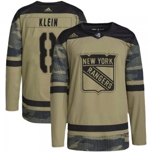 Youth Adidas New York Rangers Kevin Klein Camo Military Appreciation Practice Jersey - Authentic