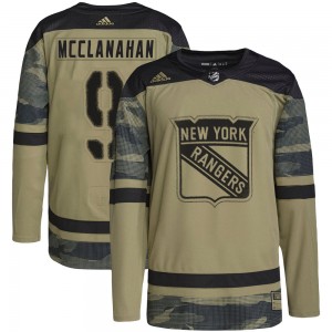 Youth Adidas New York Rangers Rob Mcclanahan Camo Military Appreciation Practice Jersey - Authentic