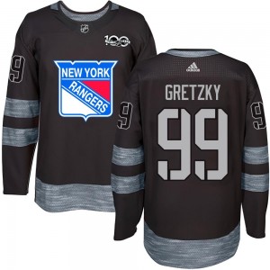 Youth New York Rangers Wayne Gretzky Black 1917-2017 100th Anniversary Jersey - Authentic