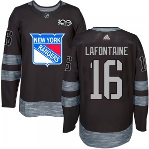 Youth New York Rangers Pat Lafontaine Black 1917-2017 100th Anniversary Jersey - Authentic
