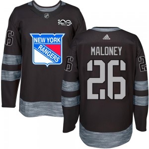 Youth New York Rangers Dave Maloney Black 1917-2017 100th Anniversary Jersey - Authentic