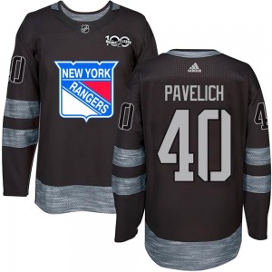 Youth New York Rangers Mark Pavelich Black 1917-2017 100th Anniversary Jersey - Authentic