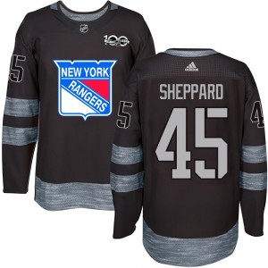 Youth New York Rangers James Sheppard Black 1917-2017 100th Anniversary Jersey - Authentic