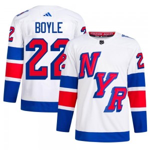 Men's Adidas New York Rangers Dan Boyle White 2024 Stadium Series Primegreen Jersey - Authentic