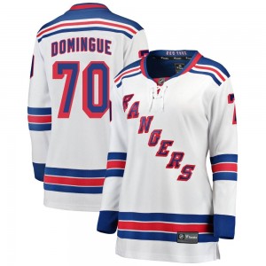 Women's Fanatics Branded New York Rangers Louis Domingue White Away Jersey - Breakaway