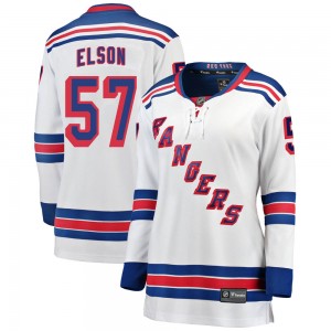 Women's Fanatics Branded New York Rangers Turner Elson White Away Jersey - Breakaway