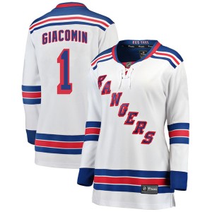 Women's Fanatics Branded New York Rangers Eddie Giacomin White Away Jersey - Breakaway