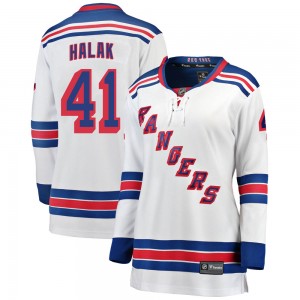Women's Fanatics Branded New York Rangers Jaroslav Halak White Away Jersey - Breakaway
