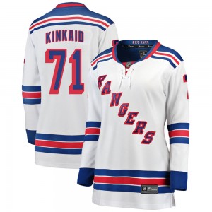Women's Fanatics Branded New York Rangers Keith Kinkaid White Away Jersey - Breakaway
