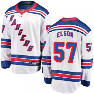 Men's Fanatics Branded New York Rangers Turner Elson White Away Jersey - Breakaway