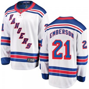 Men's Fanatics Branded New York Rangers Ty Emberson White Away Jersey - Breakaway