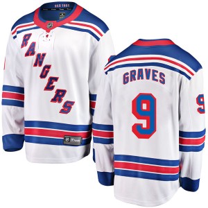 Men's Fanatics Branded New York Rangers Adam Graves White Away Jersey - Breakaway