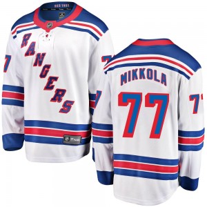 Men's Fanatics Branded New York Rangers Niko Mikkola White Away Jersey - Breakaway
