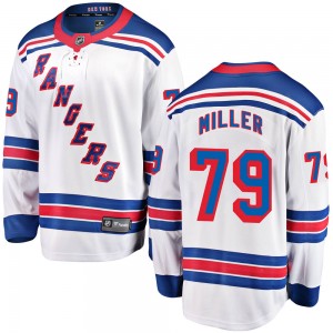 Men's Fanatics Branded New York Rangers K'Andre Miller White Away Jersey - Breakaway
