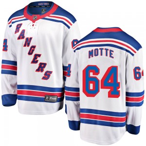 Men's Fanatics Branded New York Rangers Tyler Motte White Away Jersey - Breakaway
