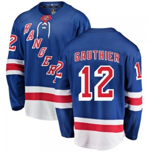 Men's Fanatics Branded New York Rangers Julien Gauthier Blue Home Jersey - Breakaway
