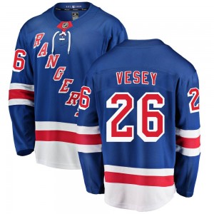 Men's Fanatics Branded New York Rangers Jimmy Vesey Blue Home Jersey - Breakaway