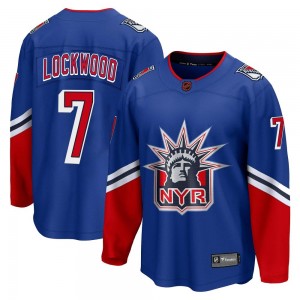 Men's Fanatics Branded New York Rangers William Lockwood Royal Special Edition 2.0 Jersey - Breakaway