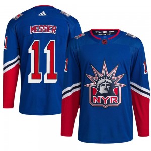 Men's Adidas New York Rangers Mark Messier Royal Reverse Retro 2.0 Jersey - Authentic
