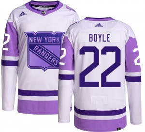 Men's Adidas New York Rangers Dan Boyle Hockey Fights Cancer Jersey - Authentic