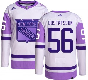 Men's Adidas New York Rangers Erik Gustafsson Hockey Fights Cancer Jersey - Authentic