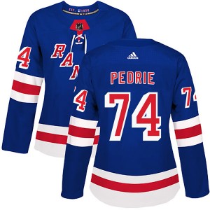 Women's Adidas New York Rangers Vince Pedrie Royal Blue Home Jersey - Authentic