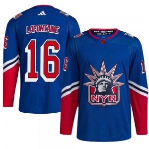 Youth Adidas New York Rangers Pat Lafontaine Royal Reverse Retro 2.0 Jersey - Authentic