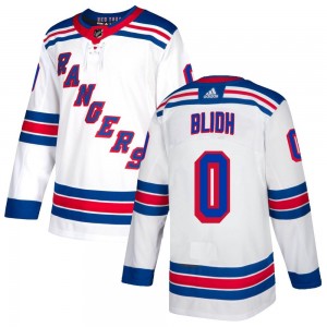 Youth Adidas New York Rangers Anton Blidh White Jersey - Authentic