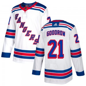 Youth Adidas New York Rangers Barclay Goodrow White Jersey - Authentic
