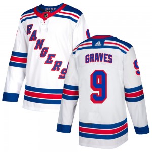Youth Adidas New York Rangers Adam Graves White Jersey - Authentic