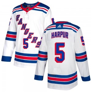 Youth Adidas New York Rangers Ben Harpur White Jersey - Authentic